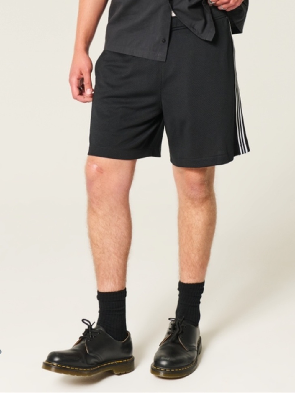 Hollister Y2K Black Baggy Mesh Shorts
